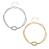 1 Pulseira Nó Infinito 18k
