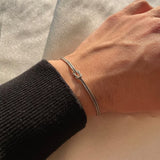 1 Pulseira Nó Infinito 18k